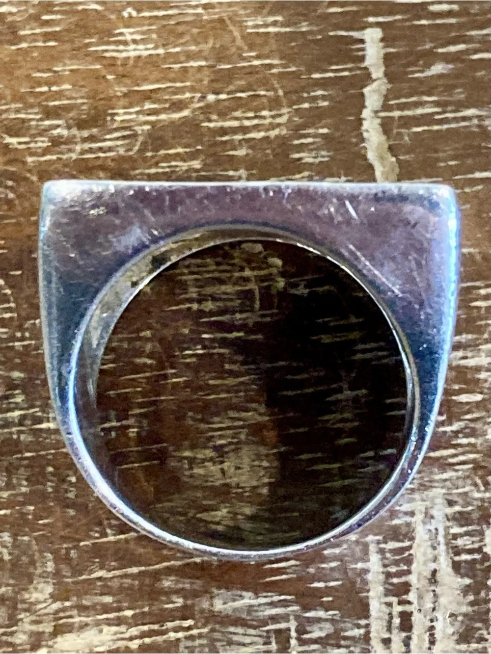Sterling Silver Modernist Square Ring SX 925 Thai Size 8